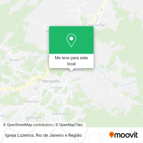 Igreja Luzeiros mapa
