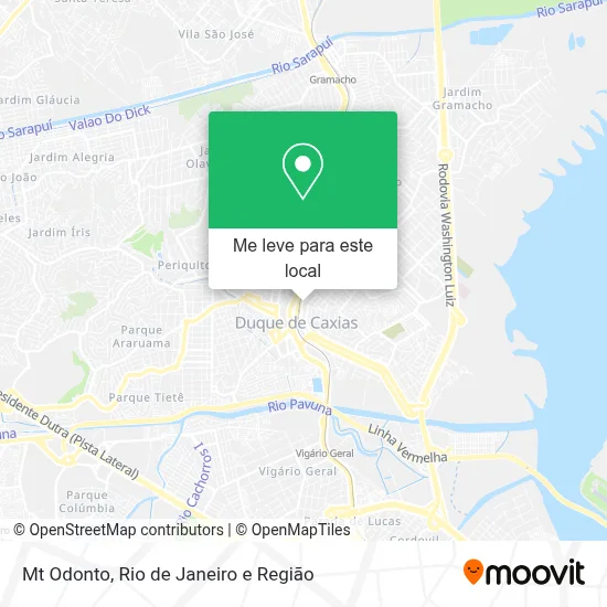 Mt Odonto mapa