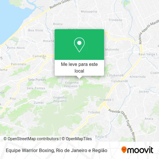 Equipe Warrior Boxing mapa