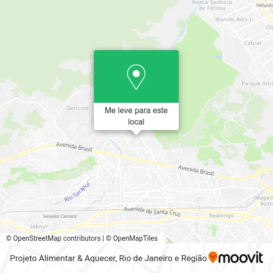 Projeto Alimentar & Aquecer mapa