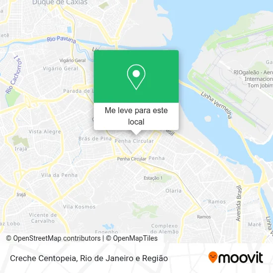 Creche Centopeia mapa