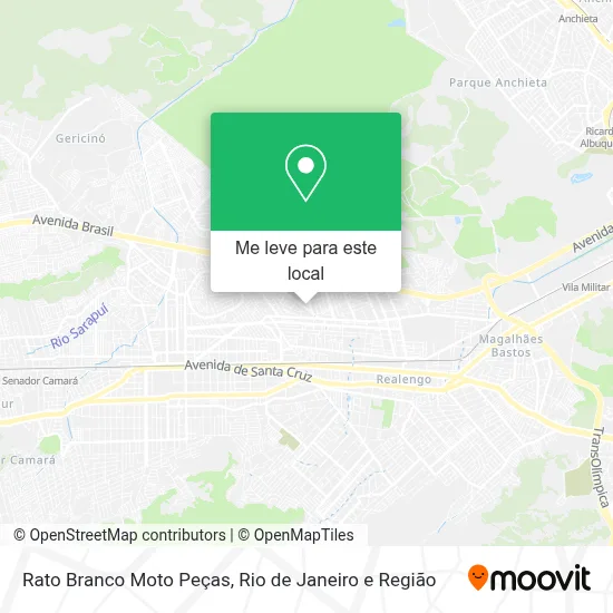 Rato Branco Moto Peças mapa