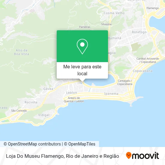 Loja Do Museu Flamengo mapa