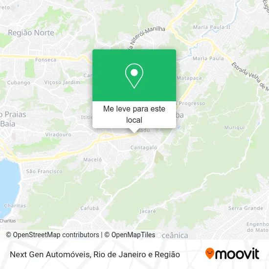 Next Gen Automóveis mapa