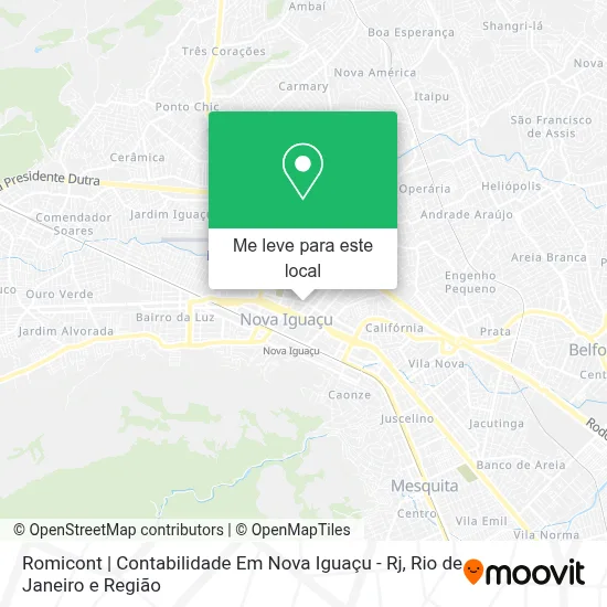 Romicont | Contabilidade Em Nova Iguaçu - Rj mapa