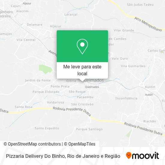 Pizzaria Delivery Do Binho mapa