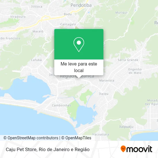 Caju Pet Store mapa
