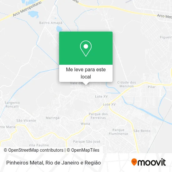 Pinheiros Metal mapa