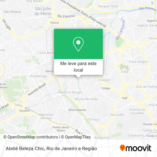 Ateliê Beleza Chic mapa
