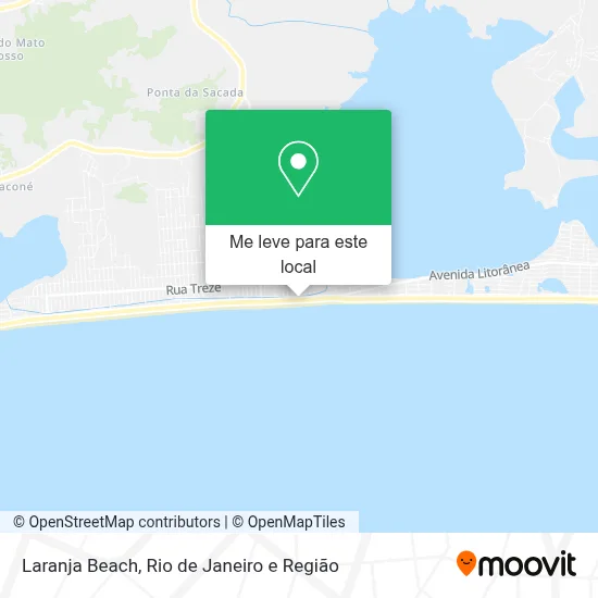 Laranja Beach mapa