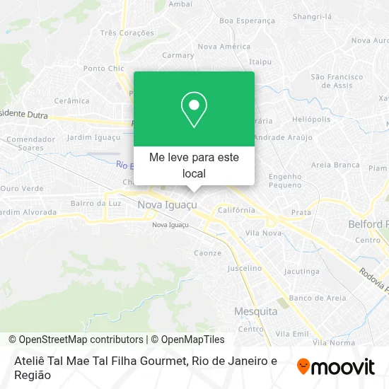 Ateliê Tal Mae Tal Filha Gourmet mapa