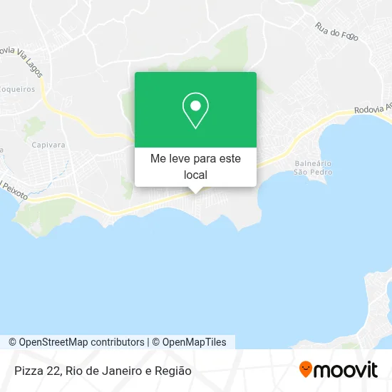 Pizza 22 mapa
