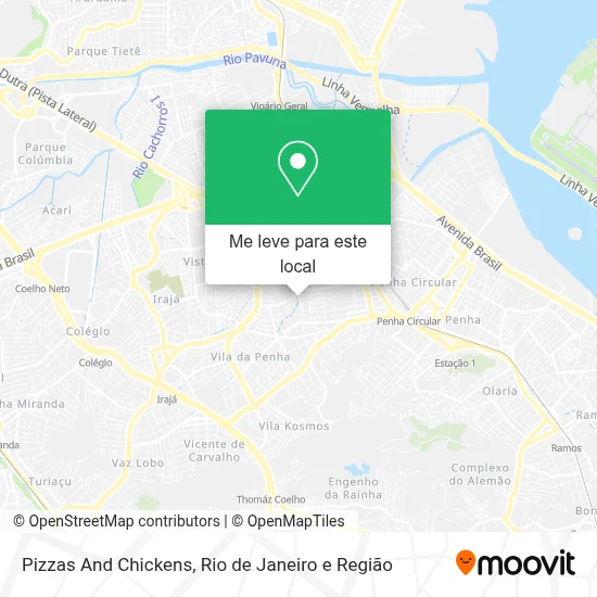 Pizzas And Chickens mapa