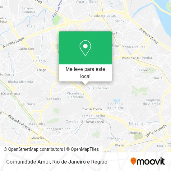 Comunidade Amor mapa