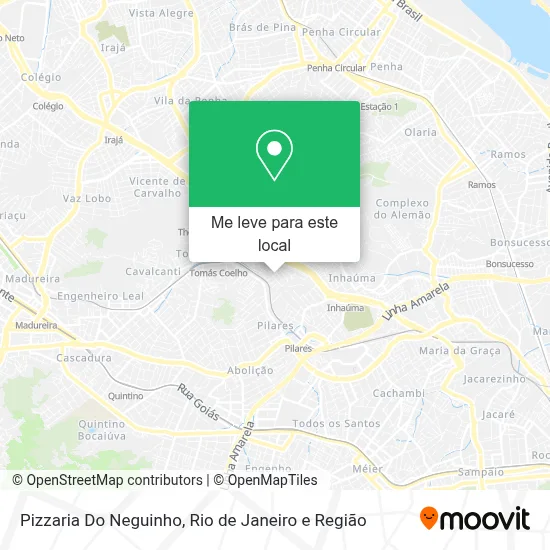 Pizzaria Do Neguinho mapa