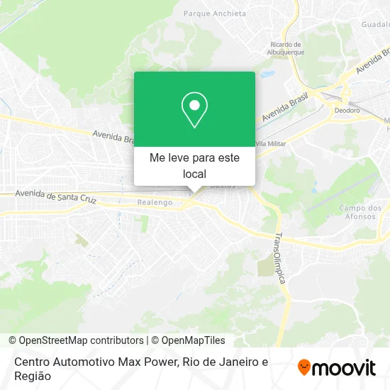 Centro Automotivo Max Power mapa