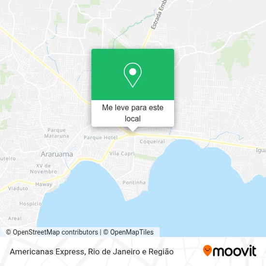 Americanas Express mapa