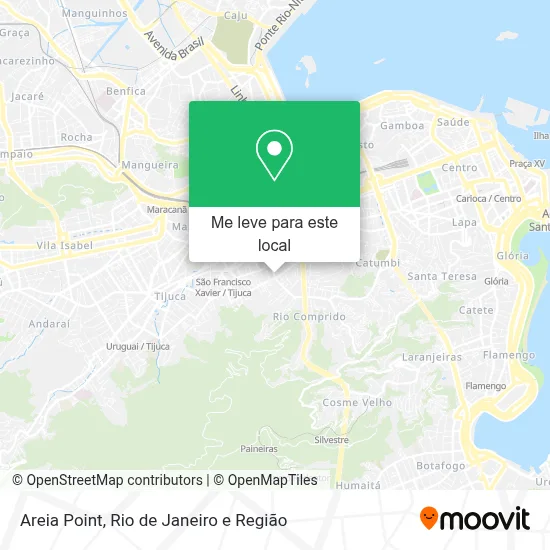 Areia Point mapa