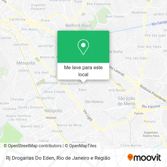 Rj Drogarias Do Eden mapa