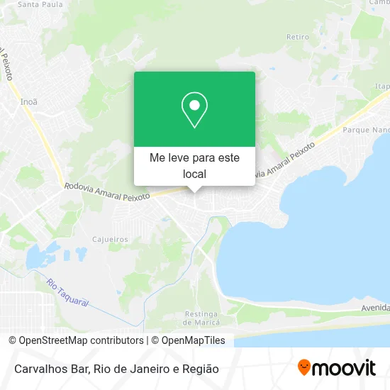 Carvalhos Bar mapa