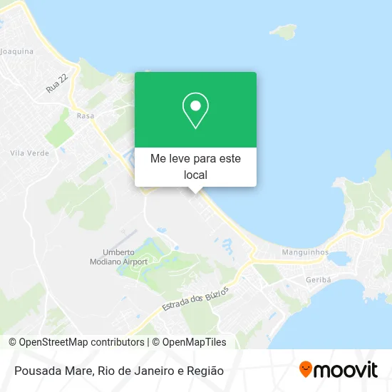 Pousada Mare mapa