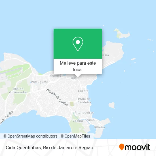 Cida Quentinhas mapa