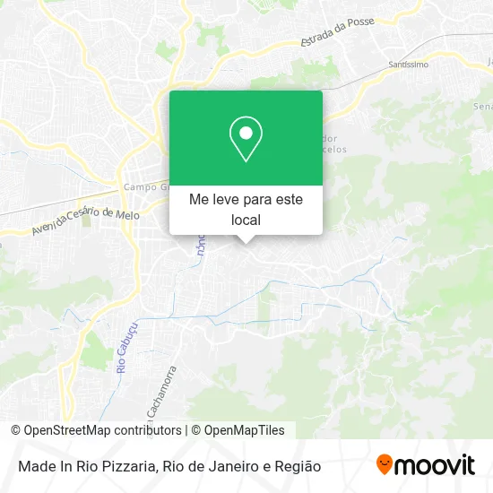 Made In Rio Pizzaria mapa