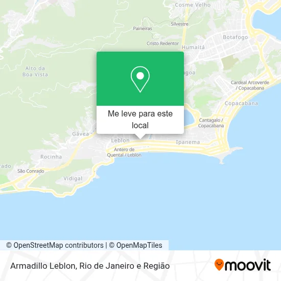 Armadillo Leblon mapa