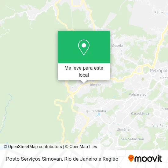 Posto Serviços Simovan mapa