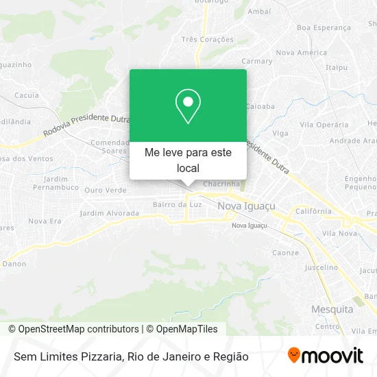 Sem Limites Pizzaria mapa