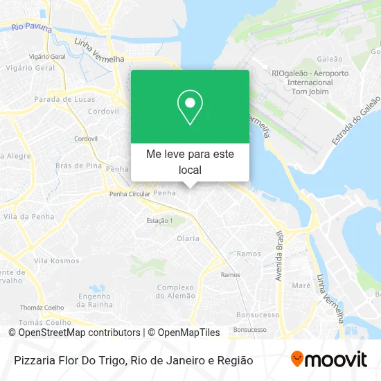 Pizzaria Flor Do Trigo mapa