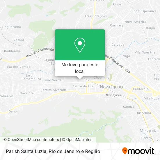 Parish Santa Luzia mapa