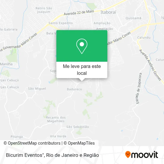Bicurim Eventos" mapa