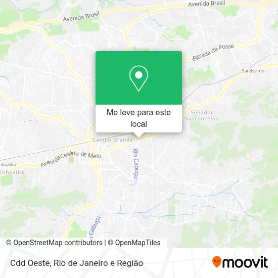 Cdd Oeste mapa