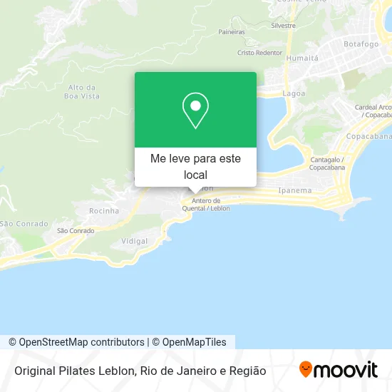 Original Pilates Leblon mapa