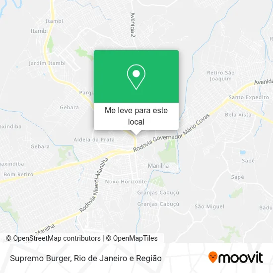 Supremo Burger mapa