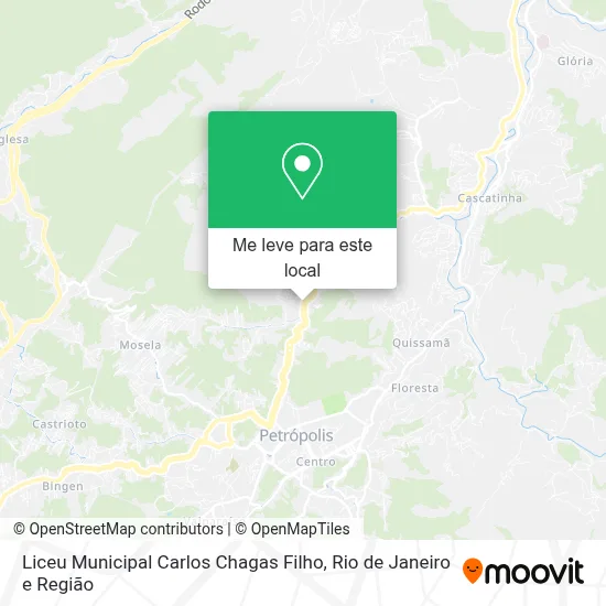 Liceu Municipal Carlos Chagas Filho mapa