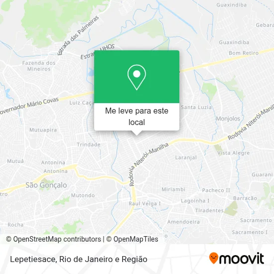 Lepetiesace mapa