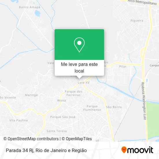 Parada 34 Rj mapa