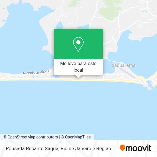 Pousada Recanto Saqua mapa