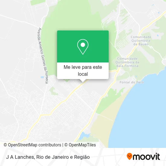 J A Lanches mapa