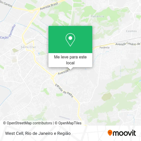 West Cell mapa