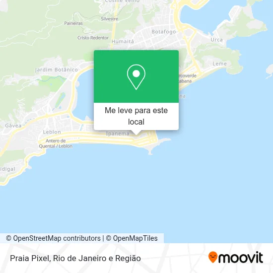 Praia Pixel mapa