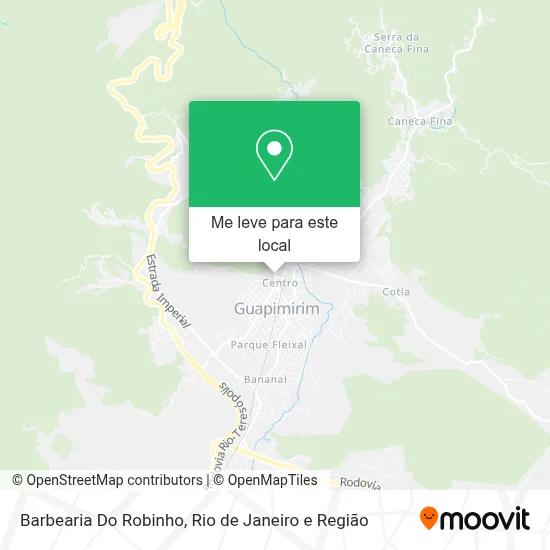 Barbearia Do Robinho mapa