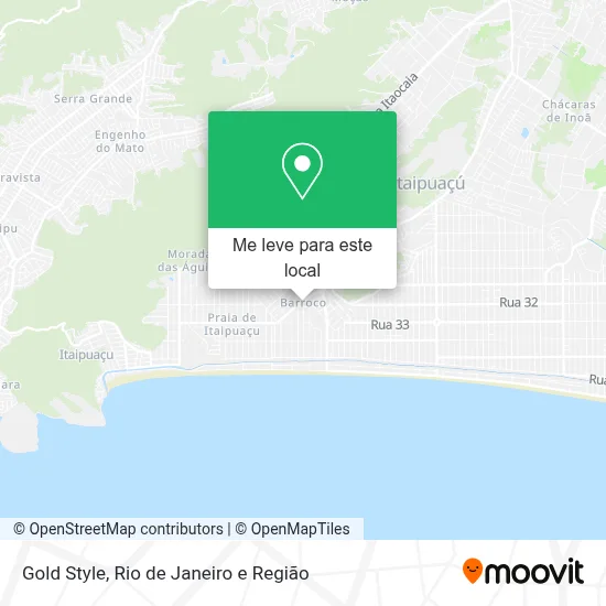 Gold Style mapa
