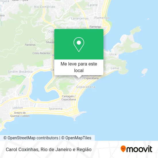 Carol Coxinhas mapa