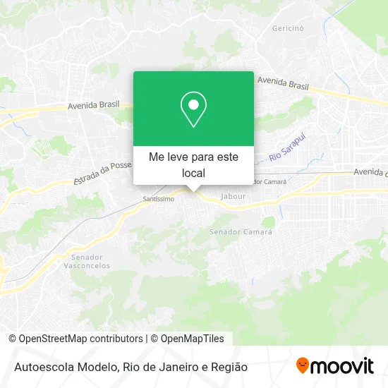 Autoescola Modelo mapa