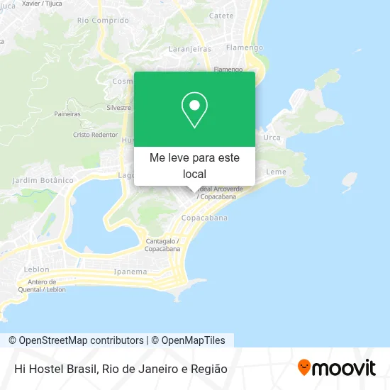 Hi Hostel Brasil mapa