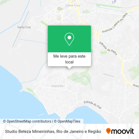 Studio Beleza Mineirinhas mapa