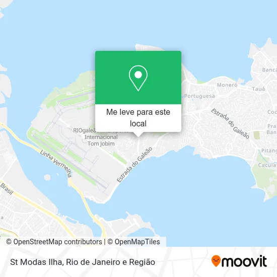 St Modas Ilha mapa